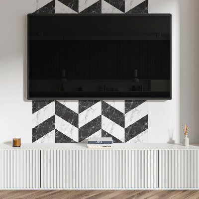 Obdélníkový panel na zeď Marmurowa jodełka w eleganckim stylu