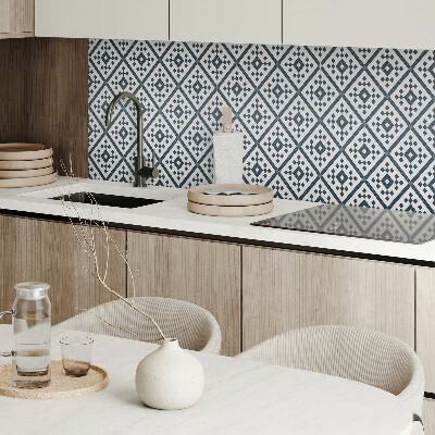 Obdélníkový nástěnný panel Wzór rombowy w geometrycznym stylu