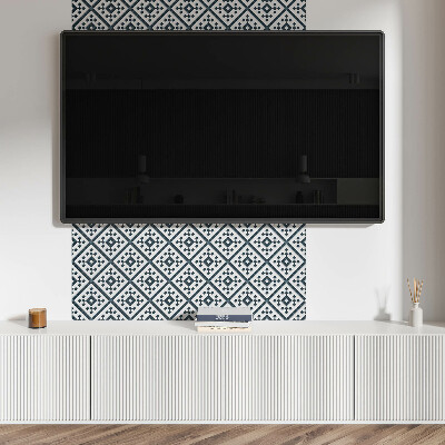 Obdélníkový nástěnný panel Wzór rombowy w geometrycznym stylu
