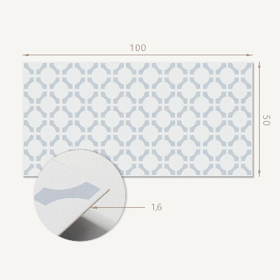 Obdélníkový panel na zeď Wzór geometryczny z elipsami