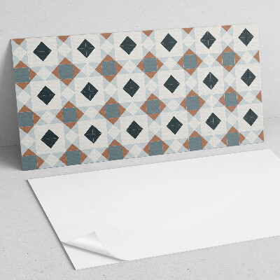Obdélníkový nástěnný panel Kaflowy motyw geometryczny