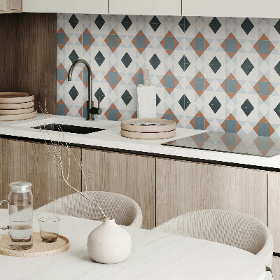 Obdélníkový nástěnný panel Kaflowy motyw geometryczny