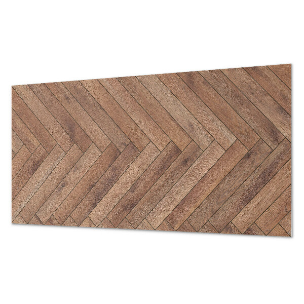 Obdélníkový nástěnný panel Deski ułożone w jodełkę