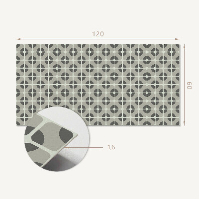Obdélníkový obkladový panel Kafelkowy motyw geometryczny
