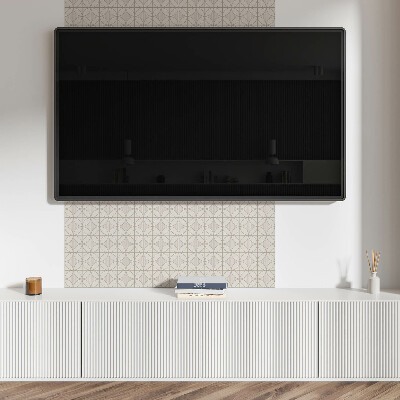 Obdélníkový nástěnný panel Okrągły wzór w stylu geometrycznym