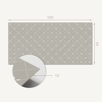 Obdélníkový panel na zeď Wzór rombowy w geometrycznej odsłonie