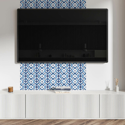 Obdélníkový nástěnný panel Kwiatowy motyw w geometrii