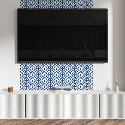 Obdélníkový nástěnný panel Kwiatowy motyw w geometrii