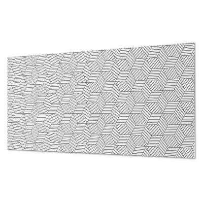 Obdélníkový panel na zeď Heksagonalne liście w dynamicznym stylu