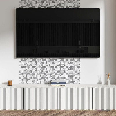 Obdélníkový panel na zeď Heksagonalne liście w dynamicznym stylu