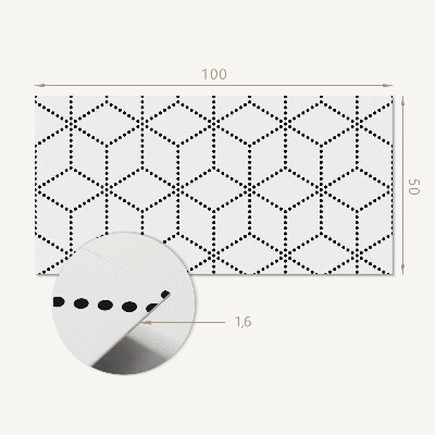Obdélníkový obkladový panel Heksagonalny motyw z kropek