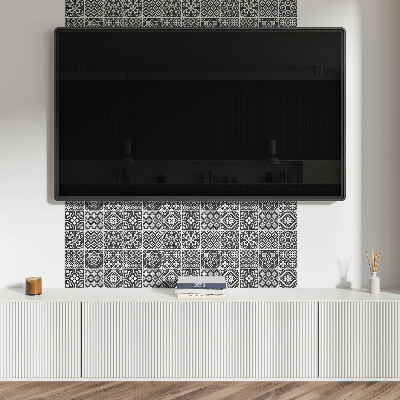 Obdélníkový panel na zeď Geometryczne motywy w płytkach
