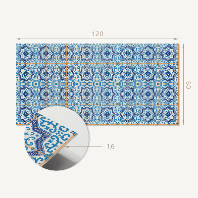 Obdélníkový obkladový panel Kaflowe ornamenty w eleganckim stylu