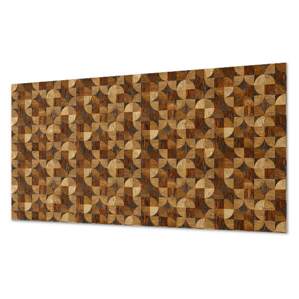 Obdélníkový nástěnný panel Wzór inspirowany geometrią drewna