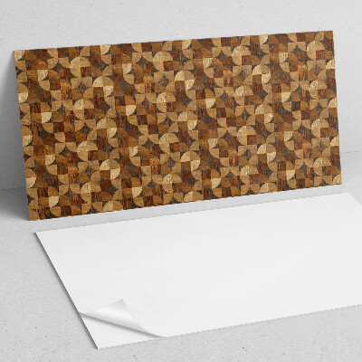 Obdélníkový nástěnný panel Wzór inspirowany geometrią drewna