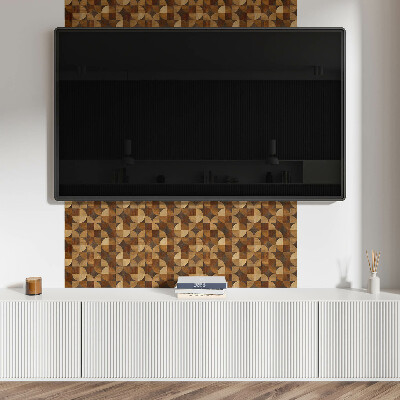 Obdélníkový nástěnný panel Wzór inspirowany geometrią drewna