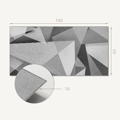 Obdélníkový obkladový panel Abstrakcyjny motyw geometrycznych wielokątów