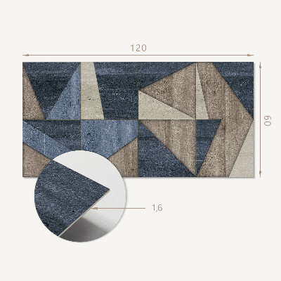 Obdélníkový obkladový panel Nowoczesny motyw geometryczny