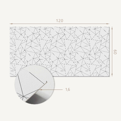 Obdélníkový obkladový panel Wzór linii w geometrycznej formie
