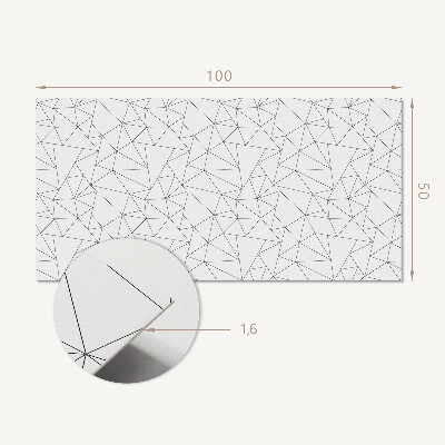 Obdélníkový obkladový panel Wzór linii w geometrycznej formie