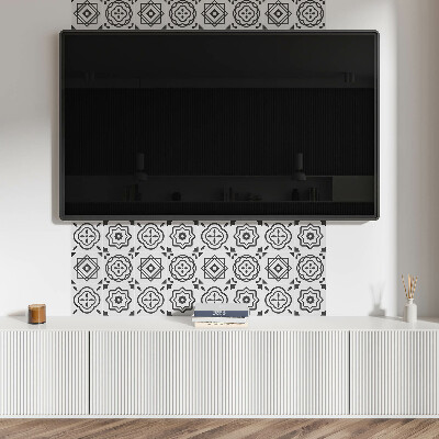 Obdélníkový panel na zeď Geometryczne wzory w kwadratowych kształtach