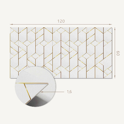 Obdélníkový obkladový panel Stylowe linie w geometrycznym układzie