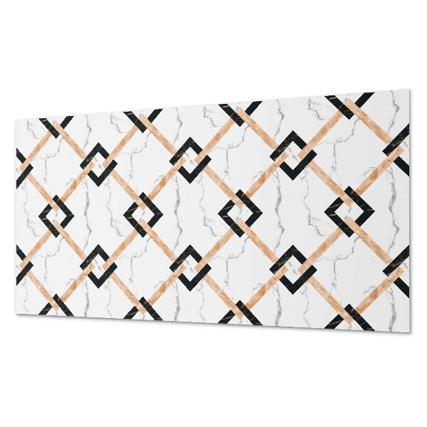Obdélníkový obkladový panel Nowoczesne marmurowe motywy geometryczne