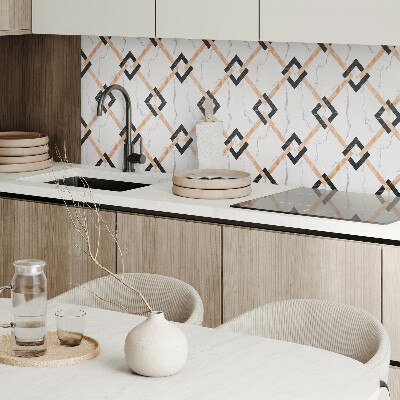 Obdélníkový obkladový panel Nowoczesne marmurowe motywy geometryczne