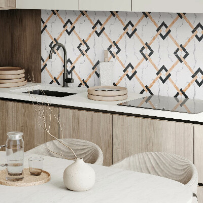 Obdélníkový obkladový panel Nowoczesne marmurowe motywy geometryczne