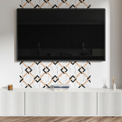Obdélníkový obkladový panel Nowoczesne marmurowe motywy geometryczne