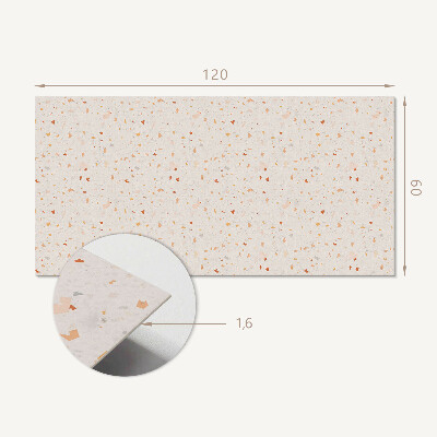 Obdélníkový panel na zeď Abstrakcyjny motyw Terrazzo