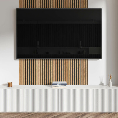 Obdélníkový nástěnný panel Pionowe linie na desce