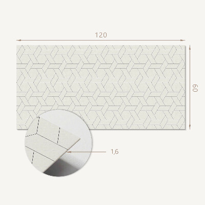 Obdélníkový obkladový panel Heksagonalny motyw geometryczny