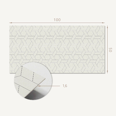 Obdélníkový obkladový panel Heksagonalny motyw geometryczny