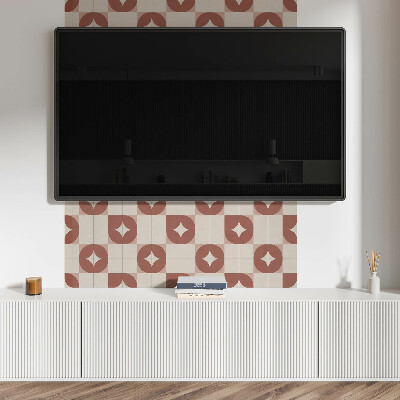 Obdélníkový panel na zeď Geometryczny motyw z kołami