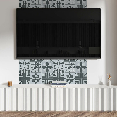 Obdélníkový obkladový panel Wzory w stylu geometrycznej mozaiki