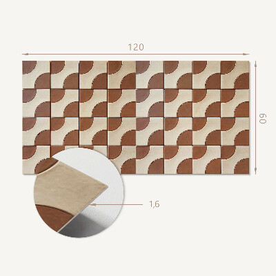 Obdélníkový nástěnný panel Kalejdoskop geometrycznych kształtów