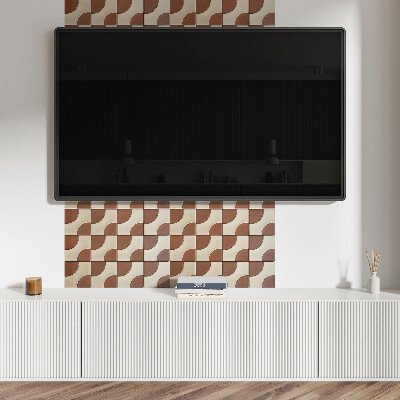 Obdélníkový nástěnný panel Kalejdoskop geometrycznych kształtów
