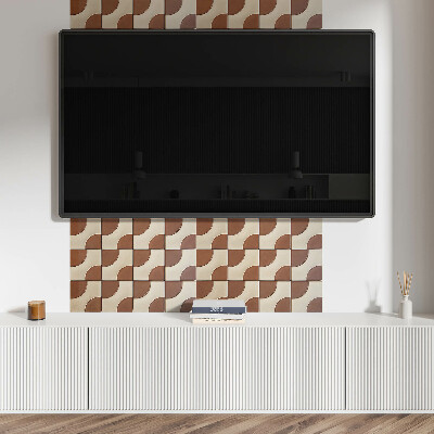 Obdélníkový nástěnný panel Kalejdoskop geometrycznych kształtów