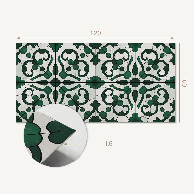 Obdélníkový panel na zeď Roślinne ornamenty w stylu klasycznym