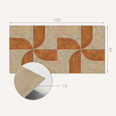 Obdélníkový obkladový panel Wzór łukowej geometrii