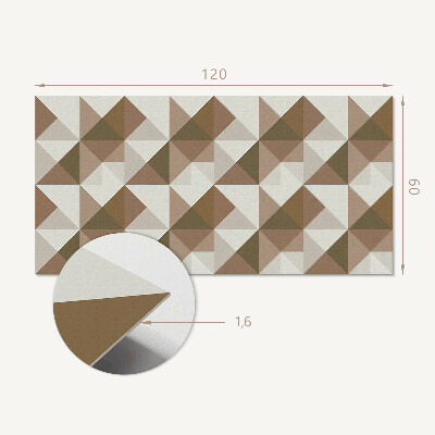 Obdélníkový nástěnný panel Trójkątna geometria w stylu nowoczesnym