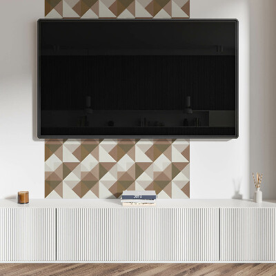 Obdélníkový nástěnný panel Trójkątna geometria w stylu nowoczesnym
