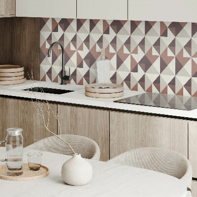 Obdélníkový panel na zeď Abstrakcyjne trójkąty w geometrycznym stylu