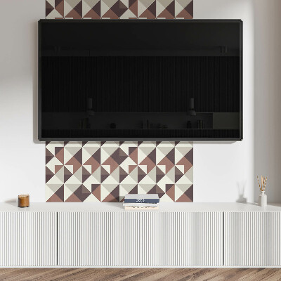 Obdélníkový panel na zeď Abstrakcyjne trójkąty w geometrycznym stylu