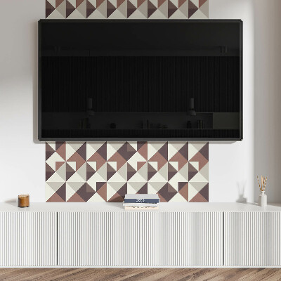 Obdélníkový panel na zeď Abstrakcyjne trójkąty w geometrycznym stylu