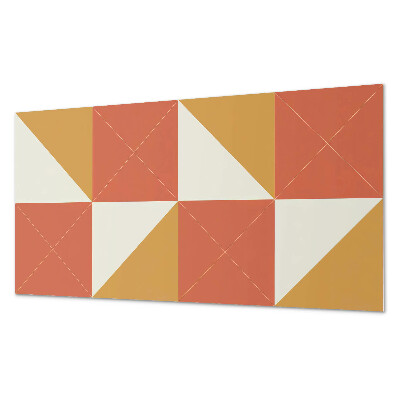 Obdélníkový obkladový panel Ciepłe geometryczne wzory