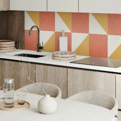 Obdélníkový obkladový panel Ciepłe geometryczne wzory