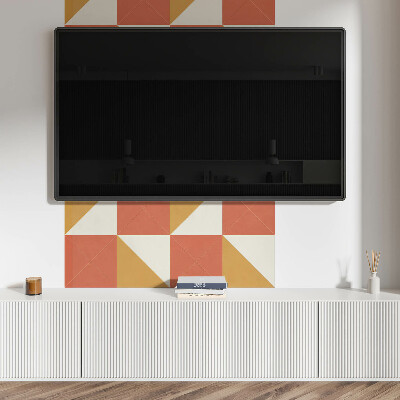 Obdélníkový obkladový panel Ciepłe geometryczne wzory
