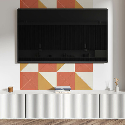 Obdélníkový obkladový panel Ciepłe geometryczne wzory